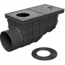Chudej Strešný lapač Kanalizačná vpusť bočná štandard D110 mm čierna KV110BST