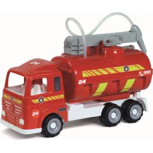 Androni Giocattoli Heavy Trucks пожарна кола с функционална пръскачка и гумирани колела (11-6086-00HT)