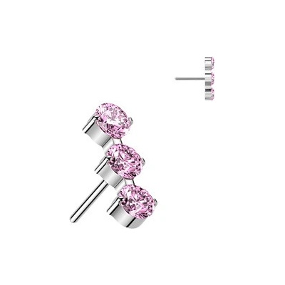 Šperky4U Ozdobná část k PUSH IN piercingu TITAN TIT1698-P