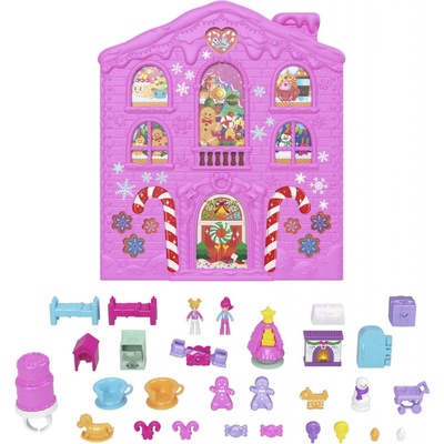 Mattel Polly Pocket Adventní kalendář 2023 Perníková chaloupka HKW16