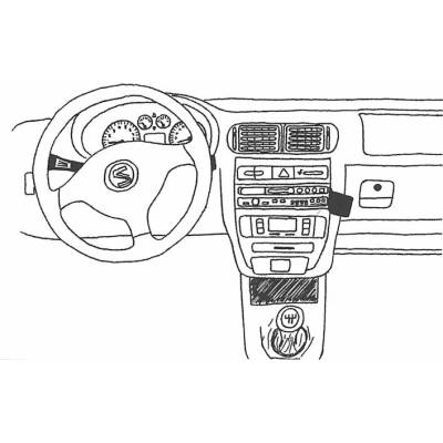 Konzole pro držák mobilního telefonu do Seat Toledo