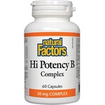 Natural Factors Hi Potency B Complex, 60 Capsules