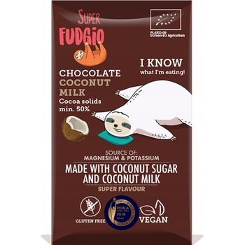 Super Fudgio Čokoláda s kokosovým mliekom BIO 80 g