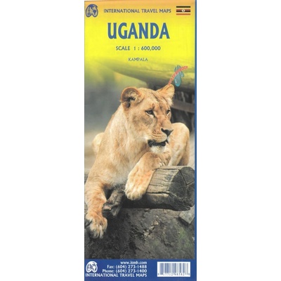 mapa Uganda 1:600 t. ITM voděodolná