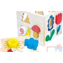 Dřevěné hračky Bino Skládací krabička Florell