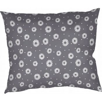 Dadka bavlna Anežka biela na tmavo šedom 70 x 90 cm