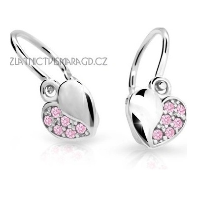 Cutie Jewellery dětské se zirkony C2160 řůžová