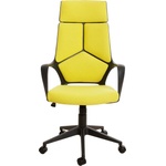Force Директорски стол Force Black, текстил, Tilt механизъм, до 120 kg, лимон (4010140259)