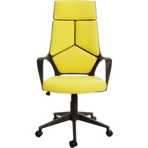 Force Директорски стол Force Black, текстил, Tilt механизъм, до 120 kg, лимон (4010140259)