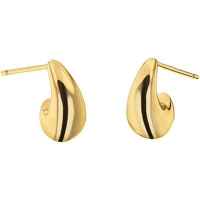 Calvin Klein Luxusné pozlátené náušnice Teardrop 35000710