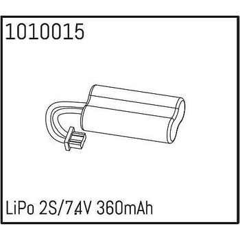 HOBBY PLUS Батерия 2 клетки LiPo 2S/7.4V 360mAh HBP240174 (HBP240174)
