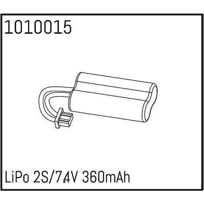 HOBBY PLUS Батерия 2 клетки LiPo 2S/7.4V 360mAh HBP240174 (HBP240174)