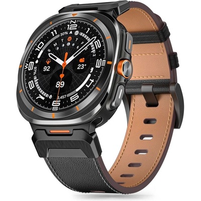 Tech-Protect Кожена каишка за Samsung Galaxy Watch Ultra (47mm) от Tech-Protect Delta Pro Leather - Черна (5906302376377)