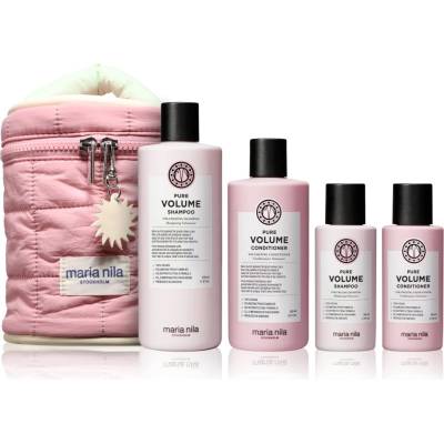 Maria Nila Pure Volume Beauty Bag подаръчен комплект за обем 4 бр