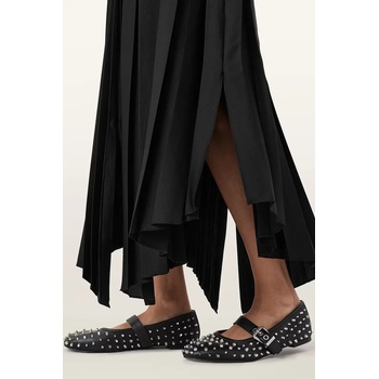 AllSaints Кожени балеринки AllSaints Holly Stud Shoe в черно W040FD (W040FD)