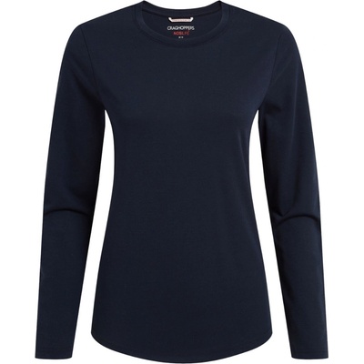 Craghoppers Dámske tričko NosiLife Akona Long Sleeved Top tmavo modrá