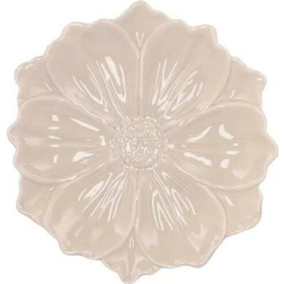 daan kromhout Šedý keramický talířek ve tvaru květu Bloom Cosmea 11x3 cm