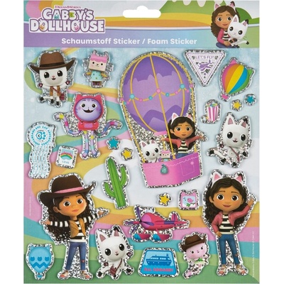Karton P+P set pěnových nálepek Gabby's Dollhouse
