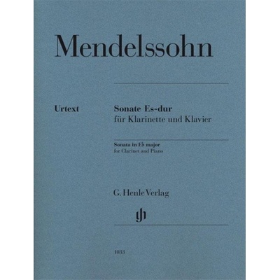 Sonata v E flat major pre Clarinet a Piano noty pre klarinet a klavír