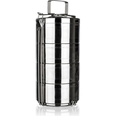 jídlonosič 16cm 4díl.nerez dvoustěnný AKCENT