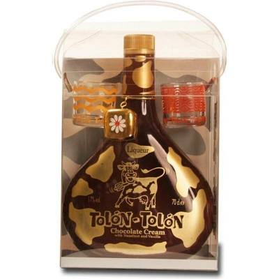 Tolón Chocolate 17% 0,7 l (dárkové balení +2 skla)