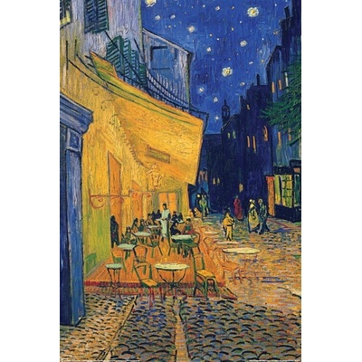 Plakát, Obraz - Kavárna Terasa v noci, Vincent van Gogh, 80 × 120 cm