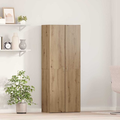 vidaXL Офис шкаф Дъб 60 x 32 x 152, 5 см Инженерно дърво (3365559)