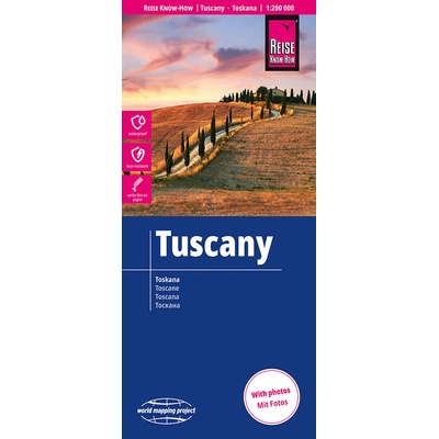 Reise Know-How Verlag mapa Tuscany (Toskánsko) 1:200 tis.