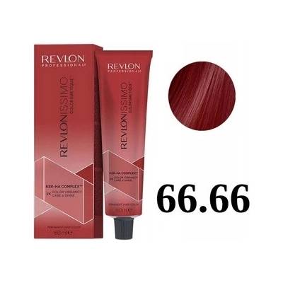 Revlon Professional Revlonissimo Colorsmetique Permanent Hair Color Reds farba na vlasy 66.66 Intense Rurple Red 60 ml