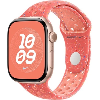 Apple Watch 46mm žhavě oranžový sportovní řemínek Nike - M/L MYLG3ZM/A
