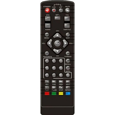 GENERAL ORAVA DVB-20 H. 265 - съвместимо дистанционно управление на марката General (DVB-20 H.265)
