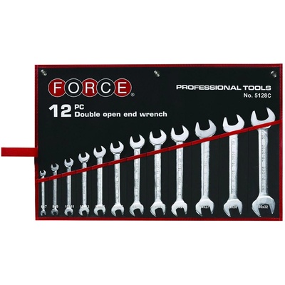 FORCE Комплект гаечни ключове FORCE 5128C - 12 части, 6x7-30x32 мм (JN62268)