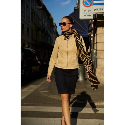 Moodo Шал с животински десен в черно Moodo Moodo | Cheren | ЖЕНИ | ЕДИН РАЗМЕР