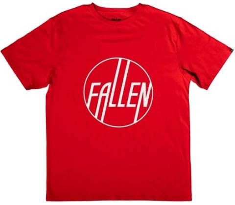 FALLEN triko Circle Tee Red RED