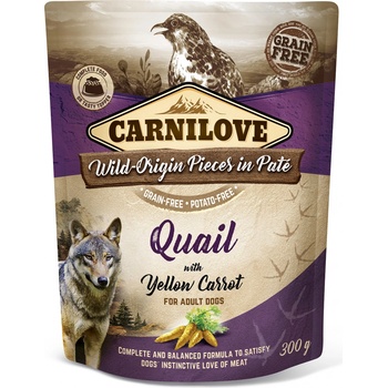 Carnilove Paté Quail with Yellow Carrot 300 g
