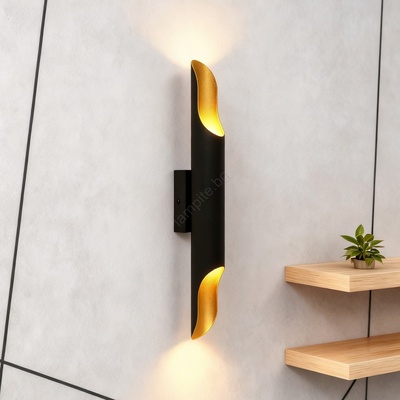 Brilagi - Стенно осветително тяло KALMAR 2xE27/40W/230V черно/бронзово (BG3253)