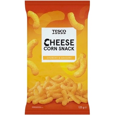 Tesco Kukuričné chrumky so syrovou príchuťou 125 g