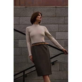 Moodo Моливковидна пола до коляното тъмно бежова Moodo Moodo | Bezhov | ЖЕНИ | XXL