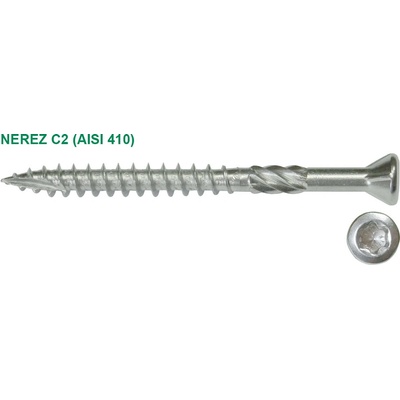 Vrut pro terasy VTS drážka Torx NEREZ C2 (Aisi 410)