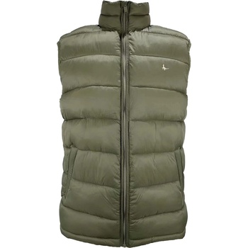 Image 1 of Jack Wills Елек Jack Wills Men's Kershaw Lightweight Water Resistant Puffer Gilet - Dark Khaki