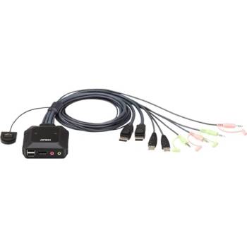 ATEN kvm превключвател 2pc usb dp (cs22dp-at) (cs22dp-at)