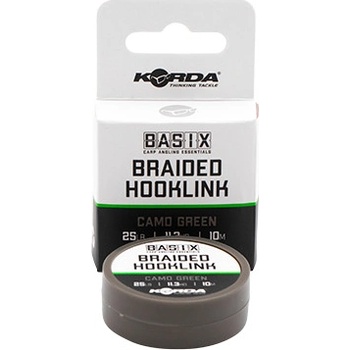 Korda Šnúra Basix Braided Hooklink Camo Green 10m 25lb