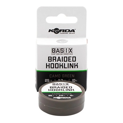 Korda Šnúra Basix Braided Hooklink Camo Green 10m 25lb