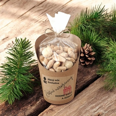 Nutworld Slaný Mix Exclusive v celofánku a kelímku K narozeninám 180 g