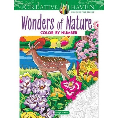 Creative Haven Wonders of Nature Color by Number | Toufexis, George