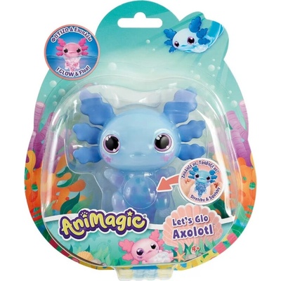 ANIMAGIC Svietiaci Axolotl do vody modrý