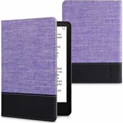 KW Mobile Leather And Canvas KW5762645 pre Amazon Kindle Paperwhite 5 2021 fialové čierne