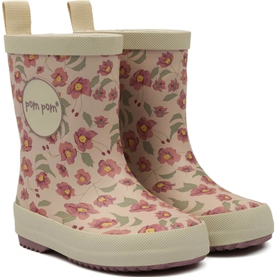 Pom Pom GumBoots Autumn Anemone
