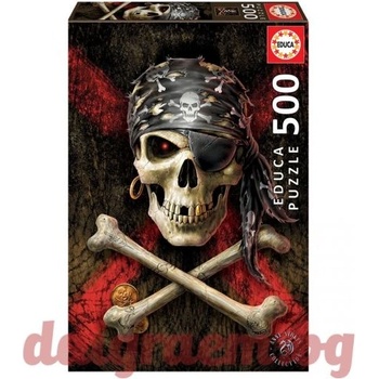 Image 1 of Educa Пъзел educa 17964 - 500 части - Пиратски череп (edu17964)