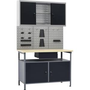 HABA Работна маса с три стенни панела и един шкаф Mendoza (V3053432)